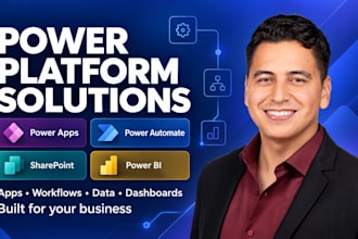 build power apps, power automate, sharepoint and power bi solutions