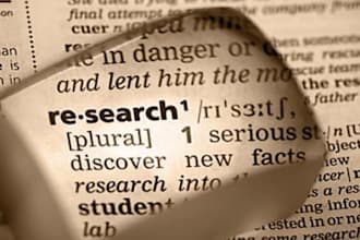 research anything you can think of