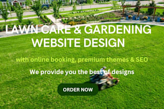 design lawn care website,landscaping,gardening website,lawn care
