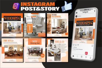 design instagram post, facebook ads design and banner ads