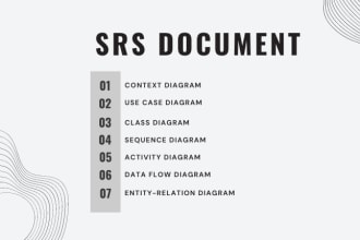 do srs document uml diagrams such as usecase, class, sequence, erd, dfd