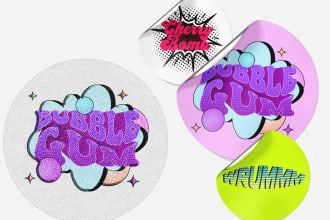 design 3d pop art comic logo for you