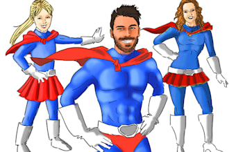 draw you as a super hero
