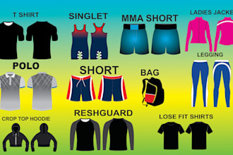 2d apparel mockup for your clothing brand