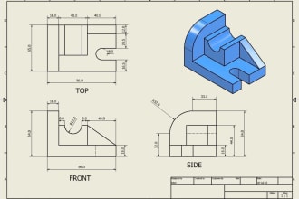 do 2d technical drawing, engineering drawing, mechanical drawing, cad drawing