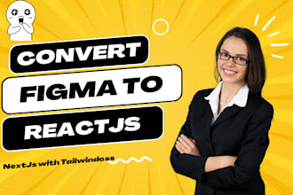 convert PSD figma xd file to reactjs nextjs website