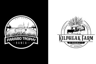 design a farm ranch outdoor logo vintage