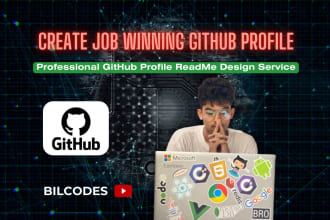 create professional job winning github profile