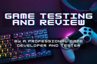 test and review your game or app on PC, android, and web