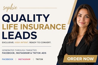 life insurance leads, life insurance social media manager, life insurance leads