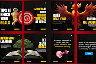 create carousel design for social media
