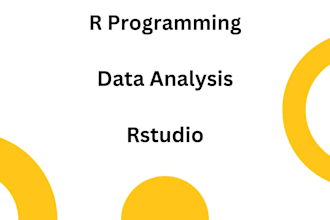 assist you in r programming, data analysis, rstudio, spss, rapidminer and excel