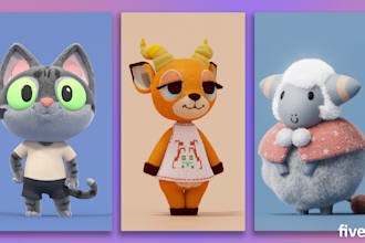 sculpt cute 3d character models