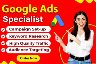 setup and manage highly profitable google ads adwords PPC campaigns