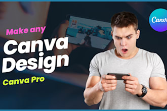 create any design using canva pro