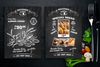 do restaurant food menu brochures, restaurant food flyer design
