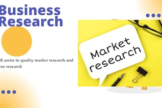 assist with quality online research and market research