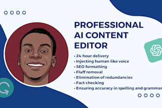 do ai content editing for you in less than 24 hours