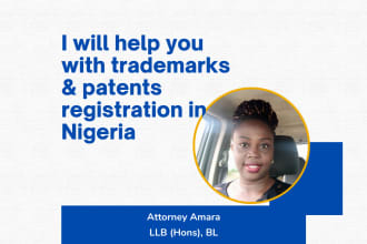 do registration of trademarks and patents for you in nigeria