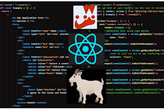 create unit tests using jest and react testing library
