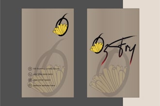 do professional modern minimalist business card design