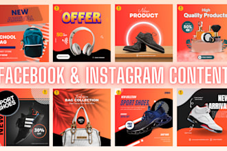 be your facebook and instagram content creator