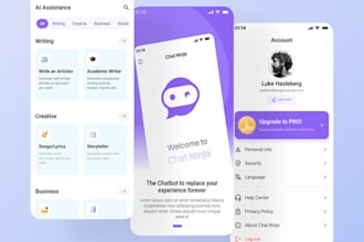 make ai chat and tools android app with ads and in app purchase