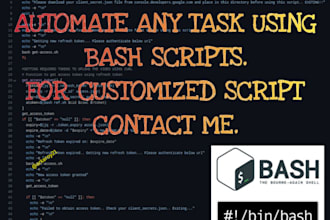 streamline your business with expert bash scripting, API integration