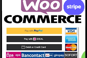 integrate stripe, paypal smart button into your woocommerce website