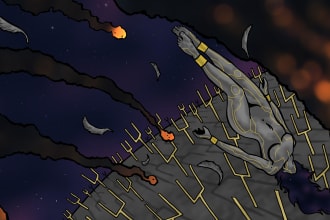 draw custom illustrations and concept art