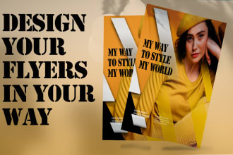 design professional event flyers and bifold and trifold brochure in just 8 hours