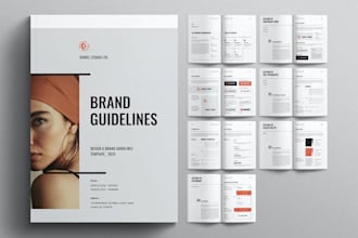 design a professional brand book and brand kit