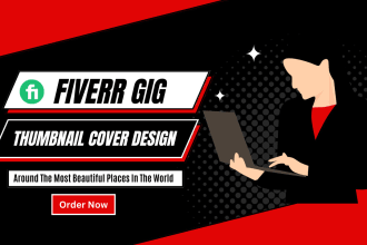 design a professional and awesome fiverr gig image thumbnail