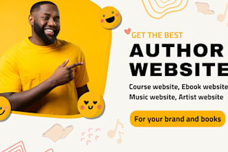 author website, course website, ebook website, music website, artist website