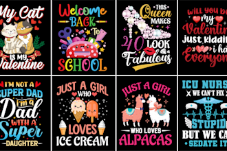 do custom eye catching trendy t shirt design