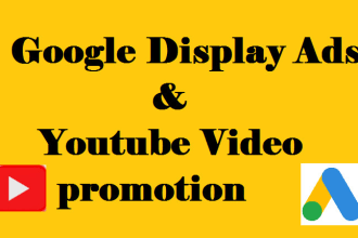 setup google display ads and youtube video promotion