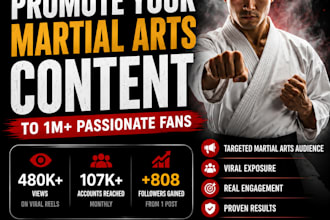 promote your martial arts content