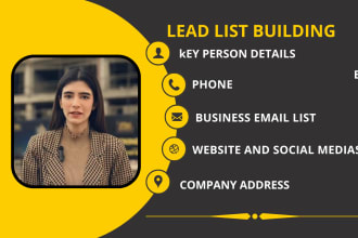 find key people and do email list building