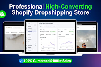 build branded shopify store or dropshipping store