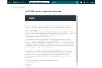 reinstate your amazon account deactivated under section 3 seller code of conduct