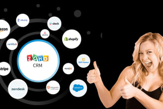 integrate zoho with third party apps using zapier or API
