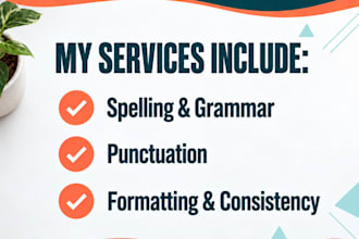 professionally proofread for spelling and grammar mistakes