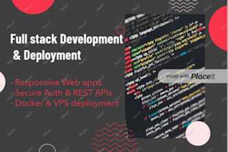 build and deploy a fullstack web application for you