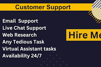 do full time customer service and live chat support