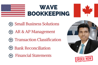do wave bookkeeping for small businesses in canada and USA