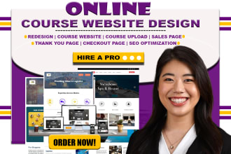 do online course website, thinkific, teachable, kajabi, samcart sales page