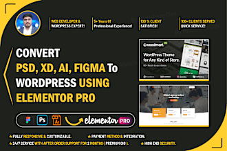 convert figma to wordpress PSD to wordpress HTML to wordpress website design