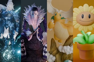 model characters for 3d printing