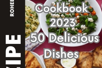 write recipes for your cookbook, recipe book and food book
