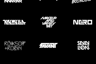 design modern minimalist, dj, music, edm and elegant logo